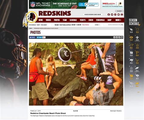 Washington Redskins Cheerleaders Describe Topless Photo。